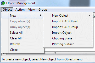 Image: Object Management - Object Menu 
